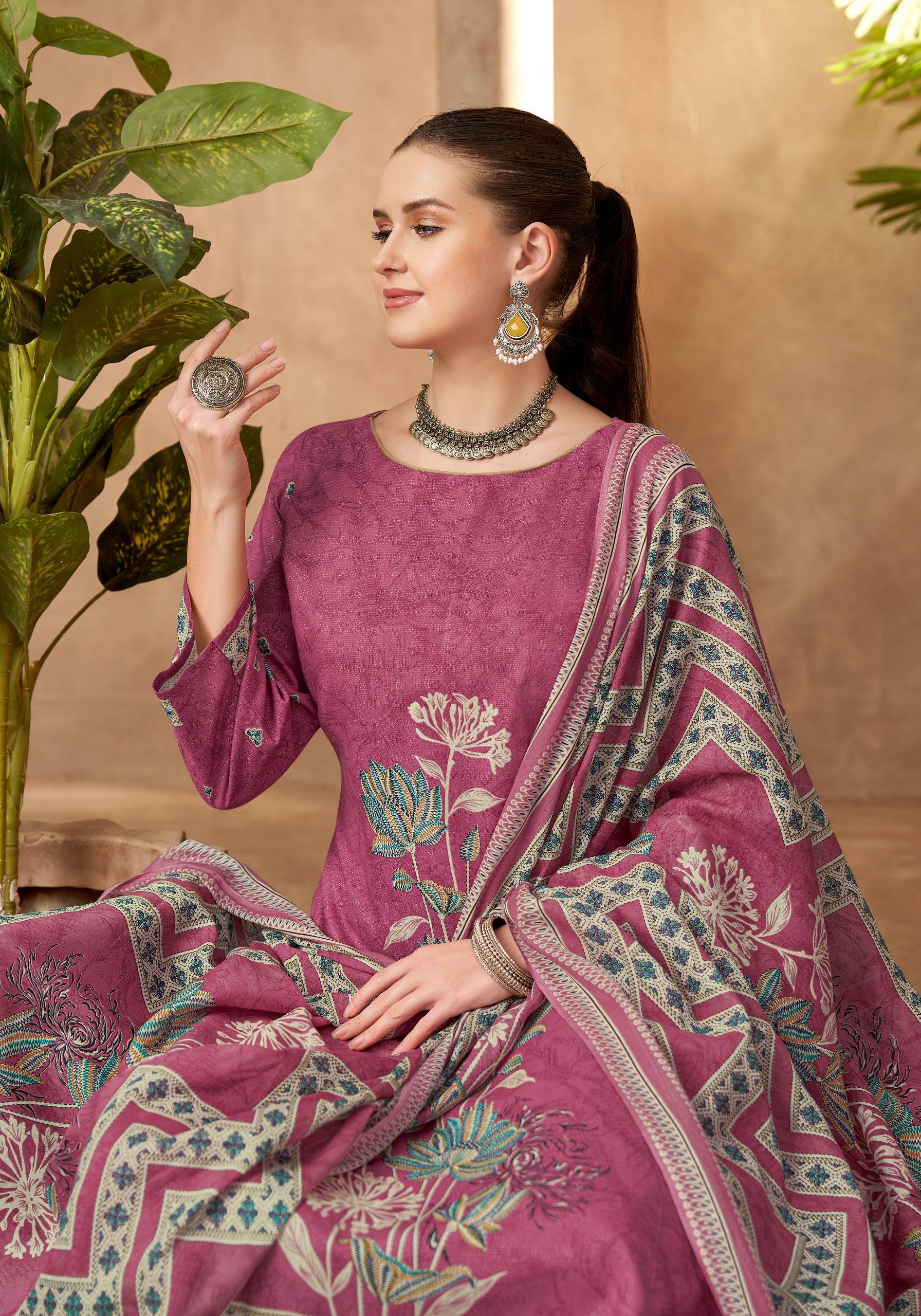 ROSEY-5 By Harshit Fashion Hub 3036-1142-01 To 3036-1142-06 Series 